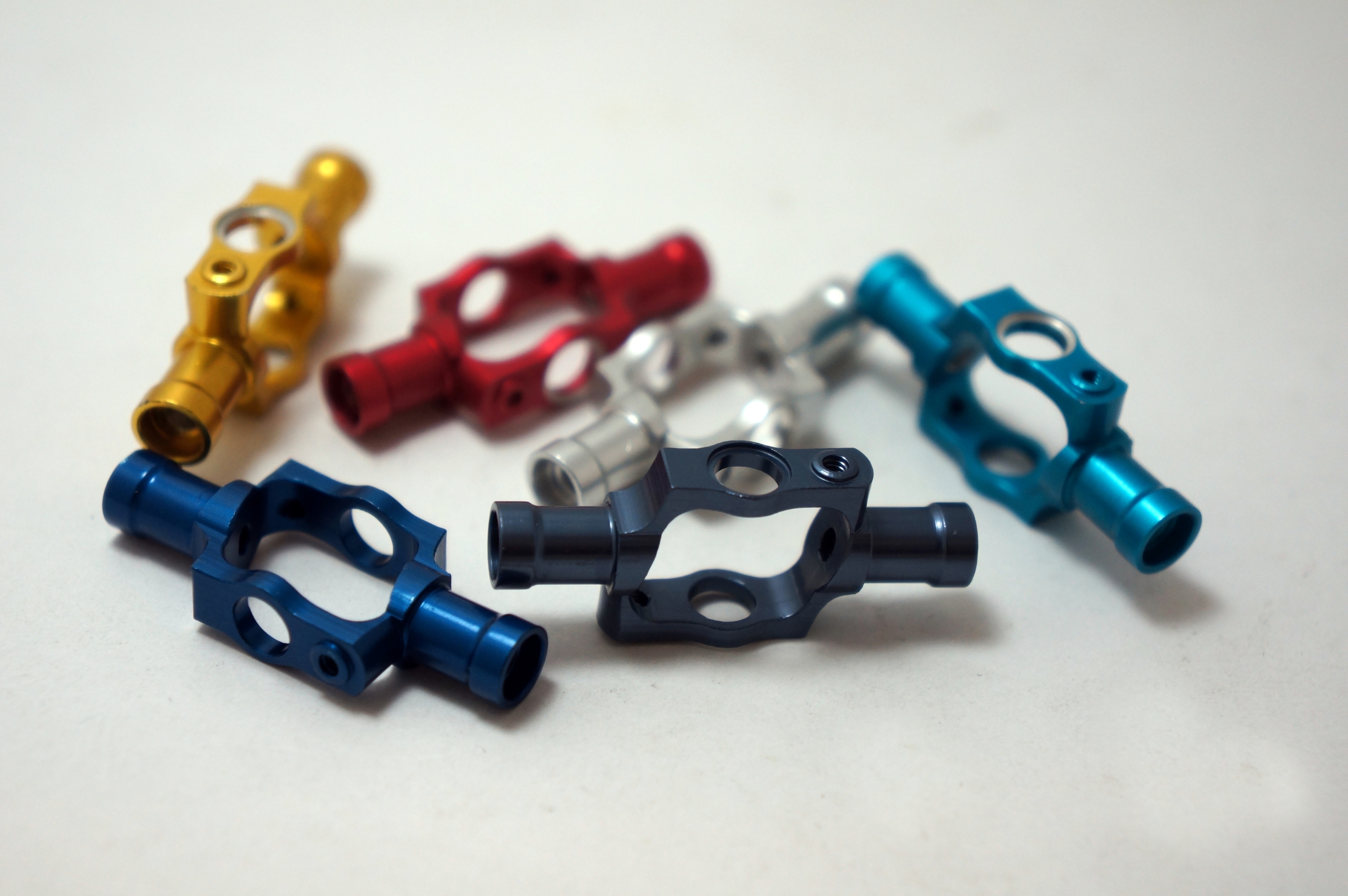 Aluminium,Metal,Cnc,Parts,Color,Anodized,Isolated,On,White