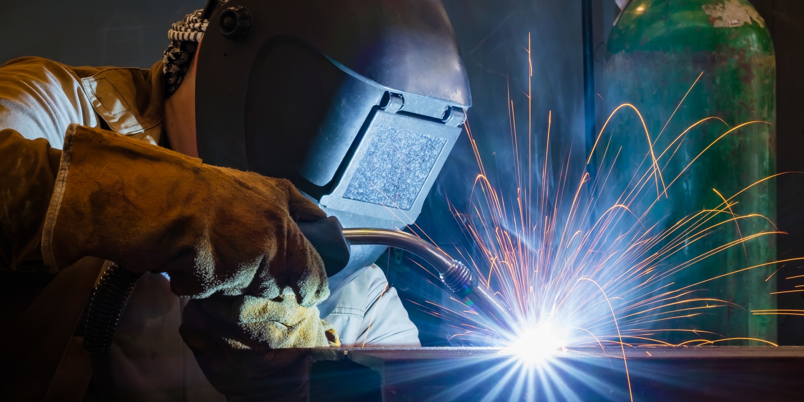 Welding,Of,Metal,Structures,By,Semi Automatic,Arc,Welding.,Mig,Welding.